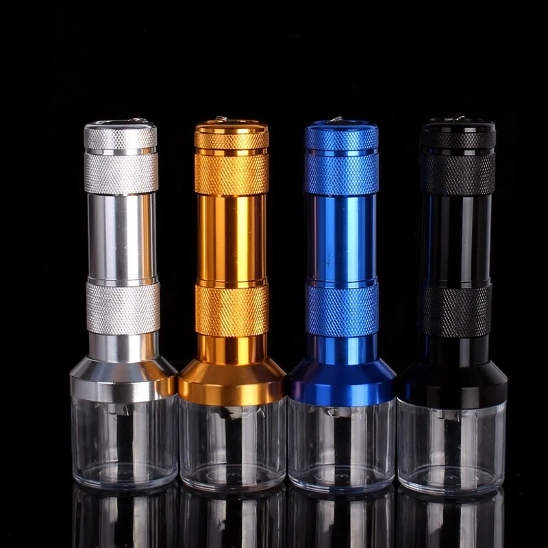

Electric Torch Shape Herb Tobacco Grinder Metal Smoking Grinding Crusher Pollen Mills