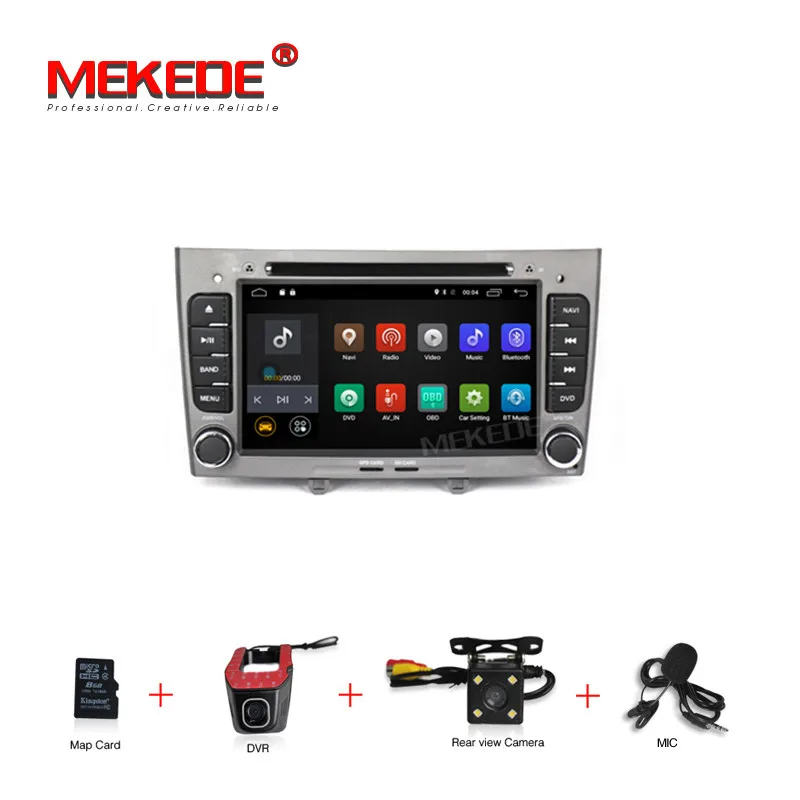 Mekede M518 чистый Android 7,1 dvd-плеер для автомобиля peugeot 308 408 с gps навигацией мультимедиа аудио Радио vedio 4G wifi BT - Цвет: add camera dvr