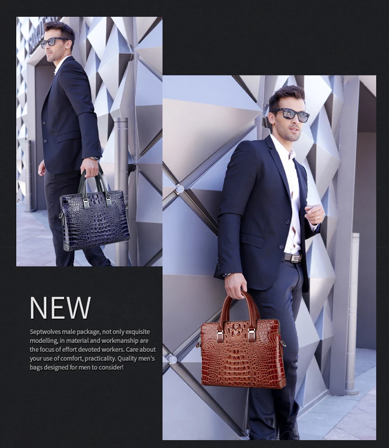 genuine leather men briefcase (2)