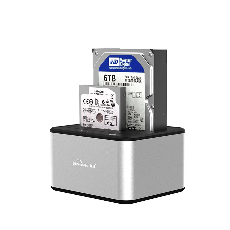 5GBP USB 3 0 алюминиевый до 6 ТБ Dual Bay 2 5 док станция Внешний чехол Дубликатор Заводская