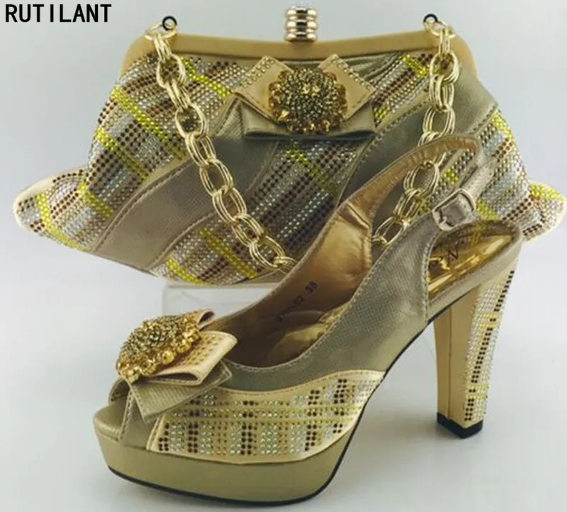 Italian Shoes with Matching Bags High Quality Woman Italian Shoes and