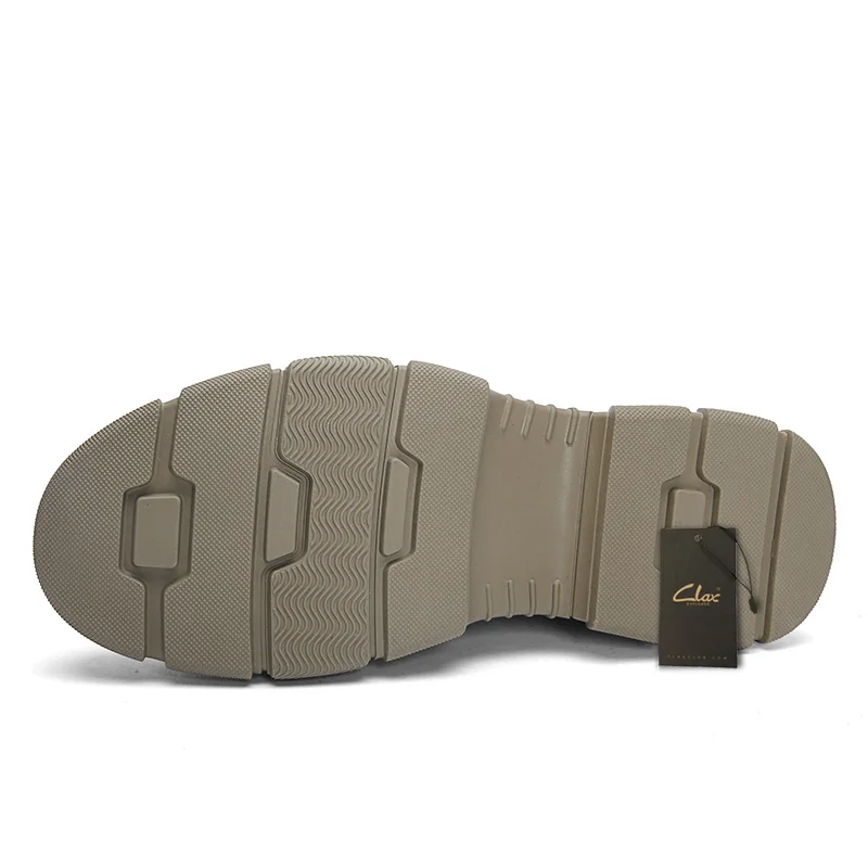 Alta Outono Botas Masculinos Dos De khaki Clax Casuais Couro Homens Grande Tamanho Primavera Bota Genuíno Sapatos Sapato Black qB7nRHwE
