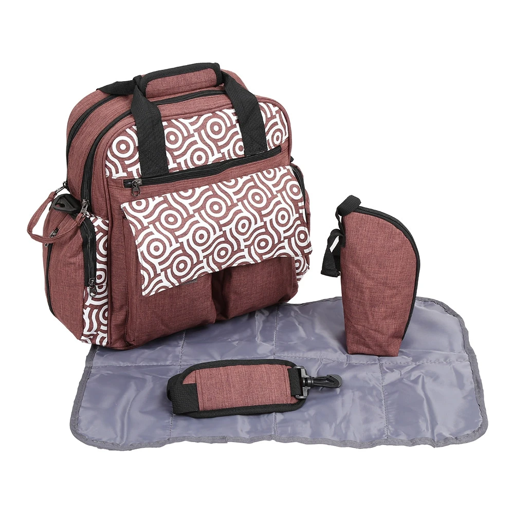 Multifunctional Diaper Bags Large Capacity Backpack Travel Diaper Organizer Fashion Mummy Maternity Nappy Single Shoulder Bag (4)