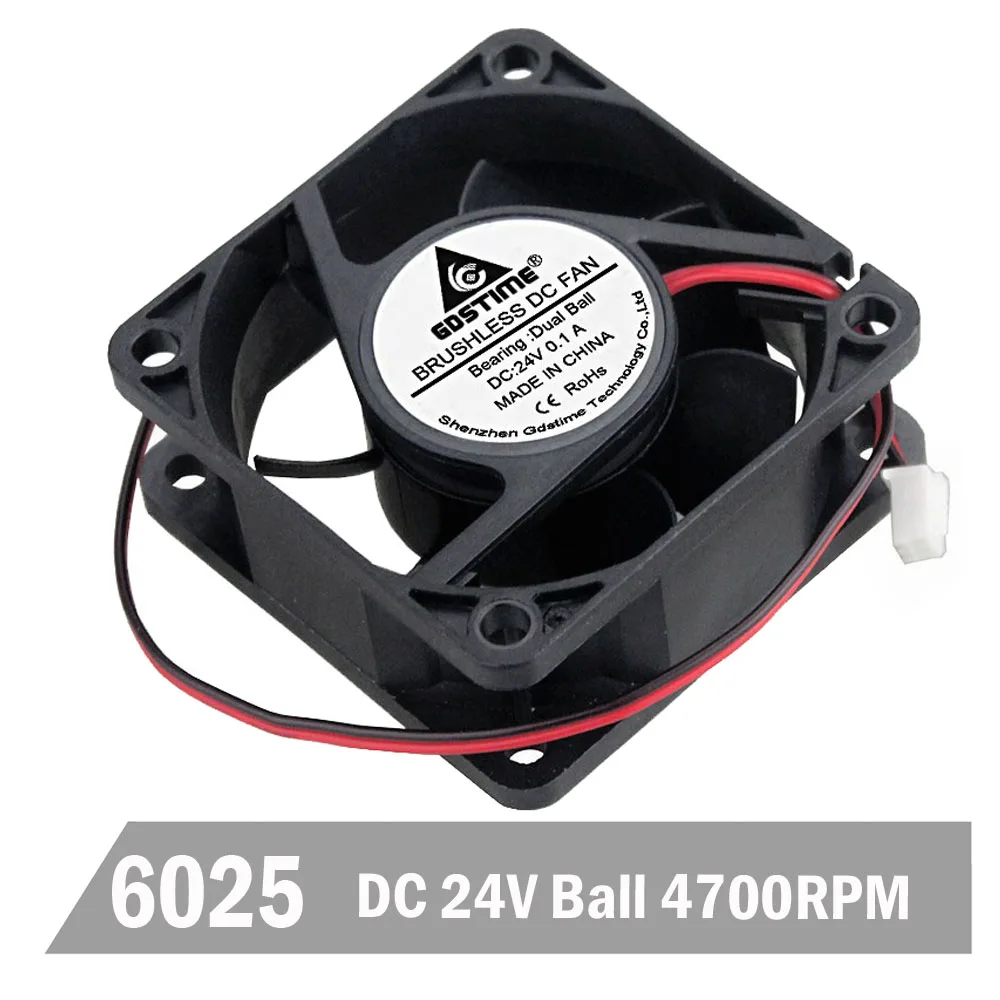 #Special Offers 50pcs Gdstime Ball Gdstime 60mm 24V Brushless 2PINDC Cooler Fan 60x60x25mm 6025 6cm For Computer PC CPU Case Cooling #Special Offers 50pcs Gdstime Ball Gdstime 60mm 24V Brushless 2PINDC Cooler Fan 60x60x25mm 6025 6cm For Computer PC CPU Case Cooling
