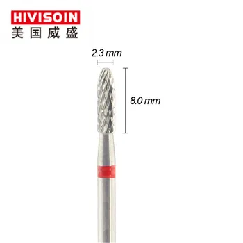 

Cross cut fine (0233.023)- ISO140 -Tungsten Carbide Burs - HIVISOIN Carbide Nail Drill Bit&Dental Burs