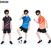 ZMSM/ Детские теннисные майки с отложным воротником, высококачественные спортивные комплекты для бадминтона и настольного тенниса, шорты, nm5059