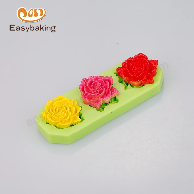 

High Quality 3D Rose Silicone Mold For Cake Decorating Cookies Candy Mini Soap Handicraft Making Tools