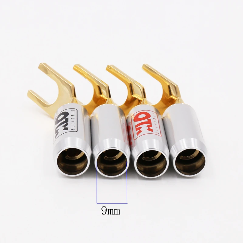 

4pcs XLO Electric XLO HT PRO Connector Hifi Y spade Connector 9mm