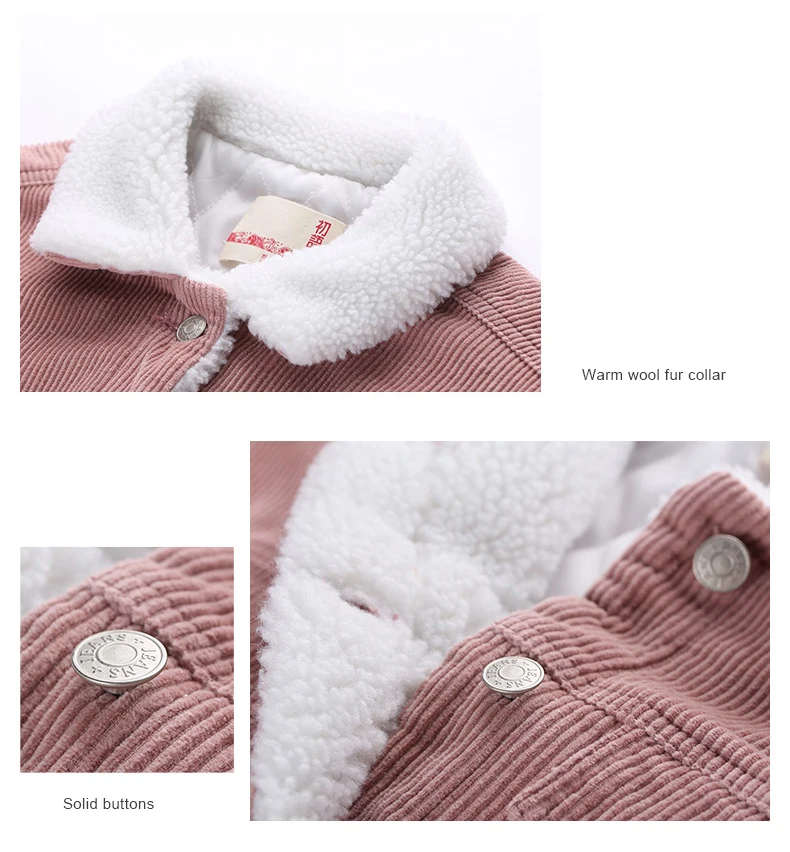 Toyouth Autumn Winter Corduroy Basic Jacket Lambswool Bomber Jacket Women Long Sleeve Jacket Casual Single Breasted Denim Jacket