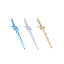 2 шт./партия 0,38 мм симпатичный меч Форма гелевая ручка Kawaii офисные аксессуары черные чернила гелевые ручки канцелярские принадлежности Школьные принадлежности