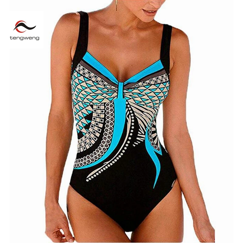 Swimwear Women 2019 One Piece Swimsuit Push Up Vintage Bathing Suit
Swimming Suit Backless BeachWear Monokini Plus Size Swimwear