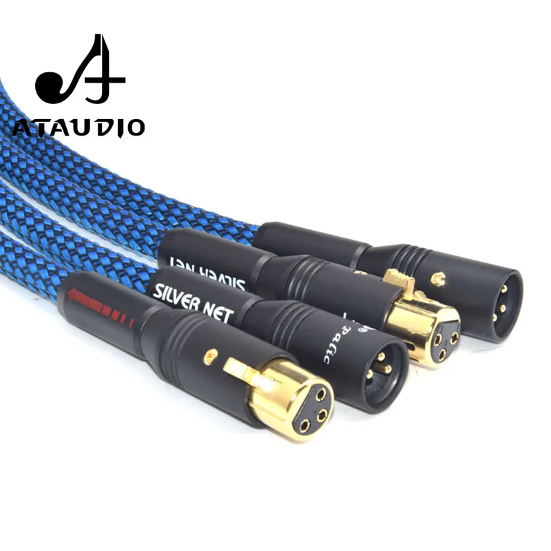ATAUDIO посеребренный Hifi XLR кабель высокая производительность G5 2 папа Женский