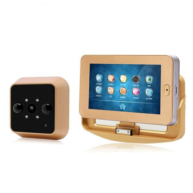 

High Quality 4.3 LCD Digital Video 170 Wide Angle Auto Record Door Viewer Eye Doorbell Camera Motion Detection PIR Night vision