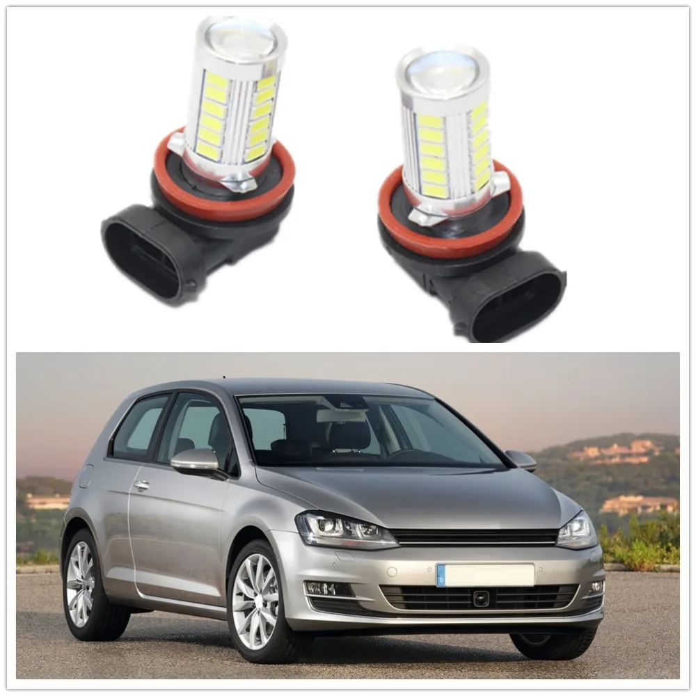 

2pcs H11/ H8 Car LED Light Bulbs For VW Golf 7 A7 MK7 2013 2014 2015 2016 2017 LED Fog Light Fog Lamp Bulbs