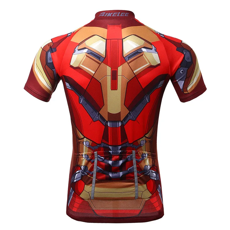 BIKELEE Equipacion Ciclismo 2017 летний велосипедный костюм Железный человек Джерси нагрудник