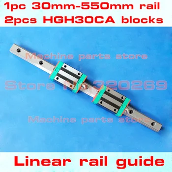 

1pc HGR30- 550mm linear rail guide+ 2pcs HGH30CA linear narrow blocks for cnc