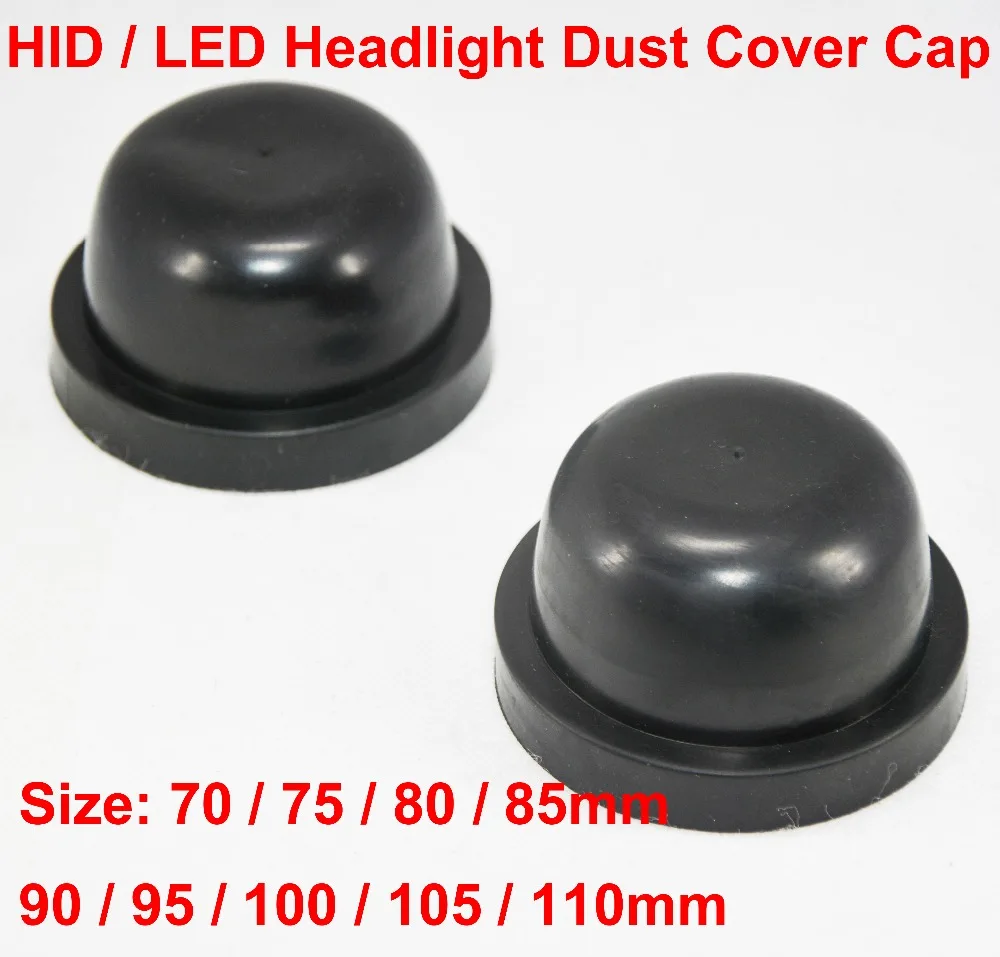 Buy 2PCS Car Headlight Rubber Cover Cap Waterproof