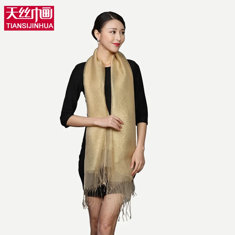 2016 New Luxury Brand Style Shawl Solid font b Tartan b font Design Silk Scarf 180x70cm