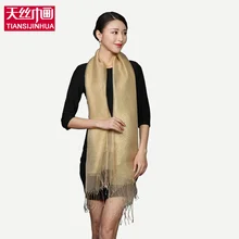 2016 New Luxury Brand Style Shawl Solid Tartan Design Silk Scarf 180x70cm Big Size Hijab Fashion Long Tassel Women Scarves