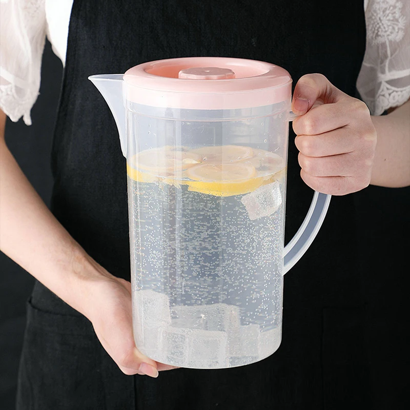 

Plastic PP kettle 2L large capacity heat-resistant water bottle household bar juice fruit tea pot Container mx7191704
