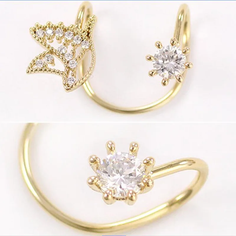 

1 piece angel wings with Imitation diamonds Peace Dove ear earrings for women 4ED42