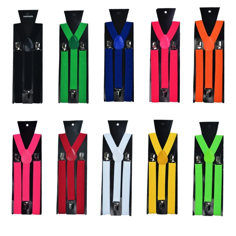 Adult Clothes Strap Men and Women Strap Three Clip Two style Suspenders