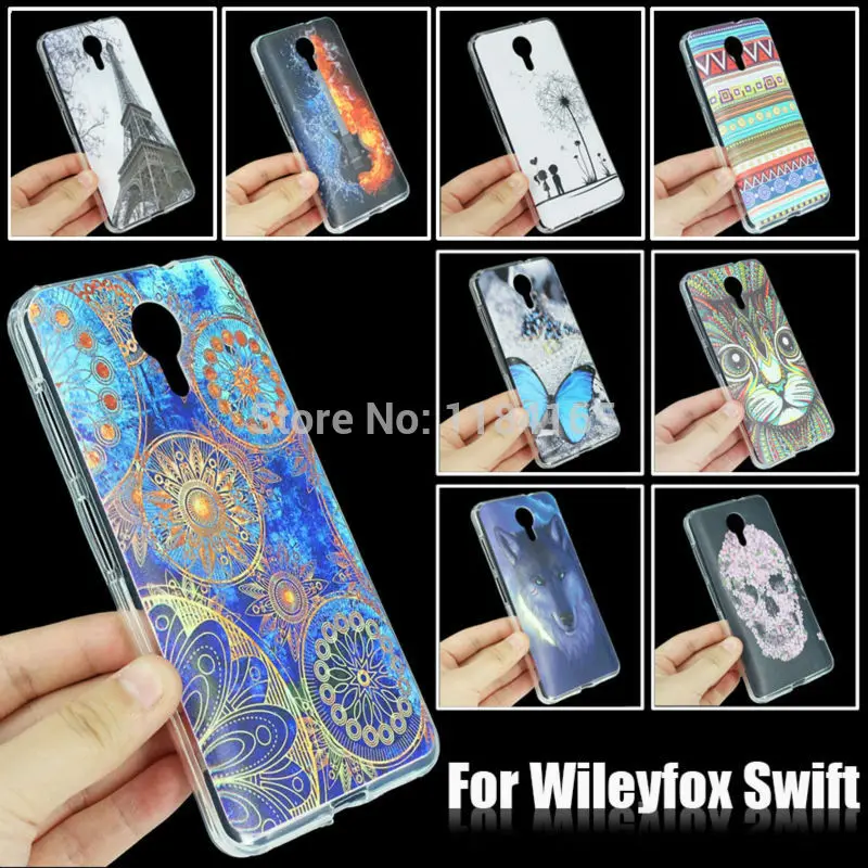 Чехол для Wileyfox Swift/5 дюймов мягкий гелевый телефона из ТПУ с разноцветными