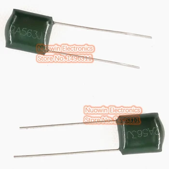 

100pcs Polyester film capacitor 56nF 100V 2A563J