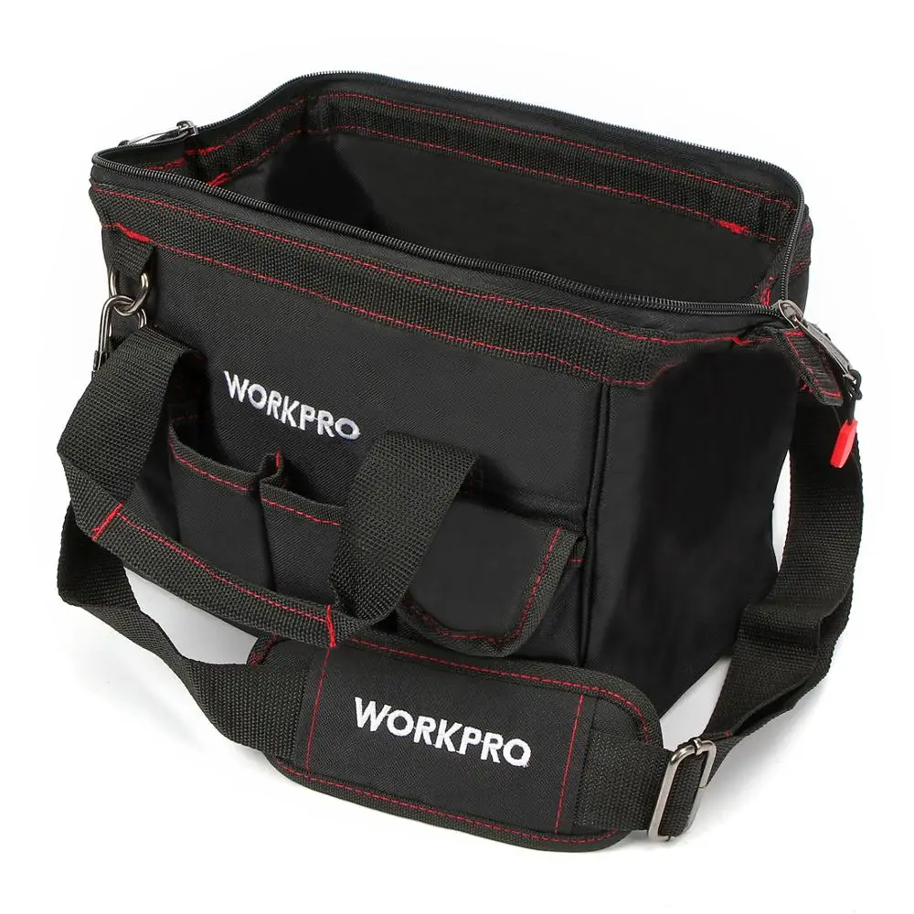  WORKPRO 12 inch Tool Bag 600D Polyester Electrician Shoulder Bag Tool Kits Bag - 33027069867