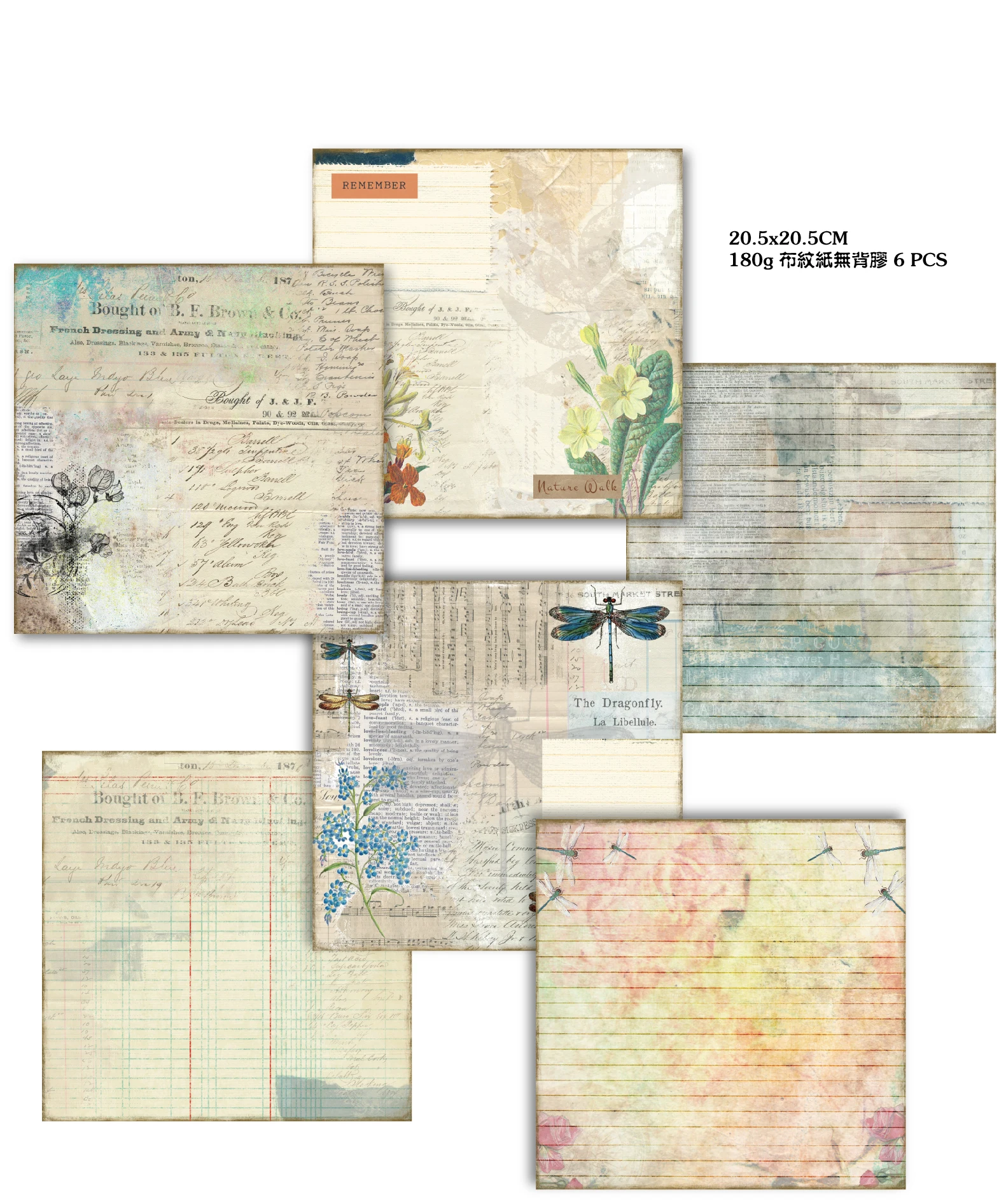 Borboleta do Vintage Material de Fundo Planta Flor Coruja Floresta Retro Carta Selo Pode Escrever Papel Ácido Sulfúrico Adesivo 18pcs - 3 Cheap Adesivos