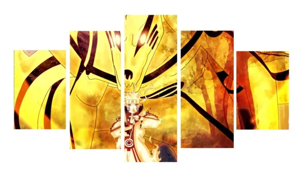 5 pieces naruto shippuden bijuu mode modular picture hd top rated