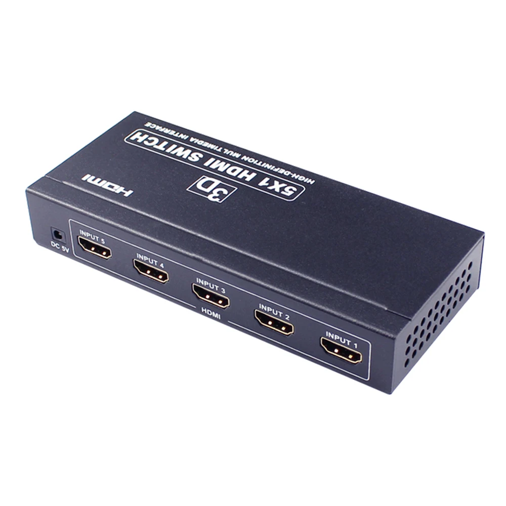 HDMI 5 вход 1 выход Коммутатор переключатель KVM поддержка 3 версия 3D|KVM-переключатели|