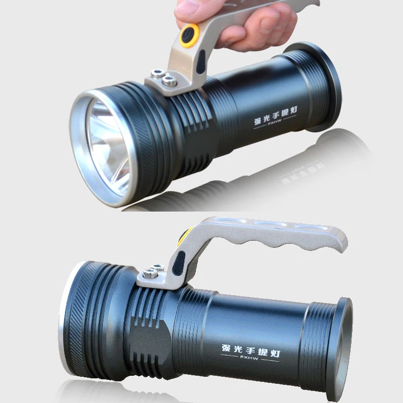 Multi-Function LED Spotlight,Rechargeable Searchlight for Home Garden Camping Fishing 8000 Lumen LED Rechargeable Spotlight Torc,Bright High-Power Flashlight