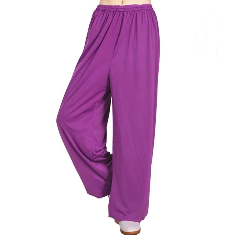 

Yoga Wushu Ice Silk Pants Women 2019 Sport Pants Female Tai Chi Gypsy Trousers Pantalon Kungfu Pants Online Chinese Store TA1493