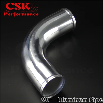

90 Degree 63mm 2.5" inch Aluminum Intercooler Intake Pipe Piping Tube hose
