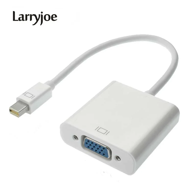 Larryjoe 100 шт. Mini Thunderbolt мини порт дисплея DP VGA Кабель адаптер 1080P для MacBook Air Pro iMac Mac|cable