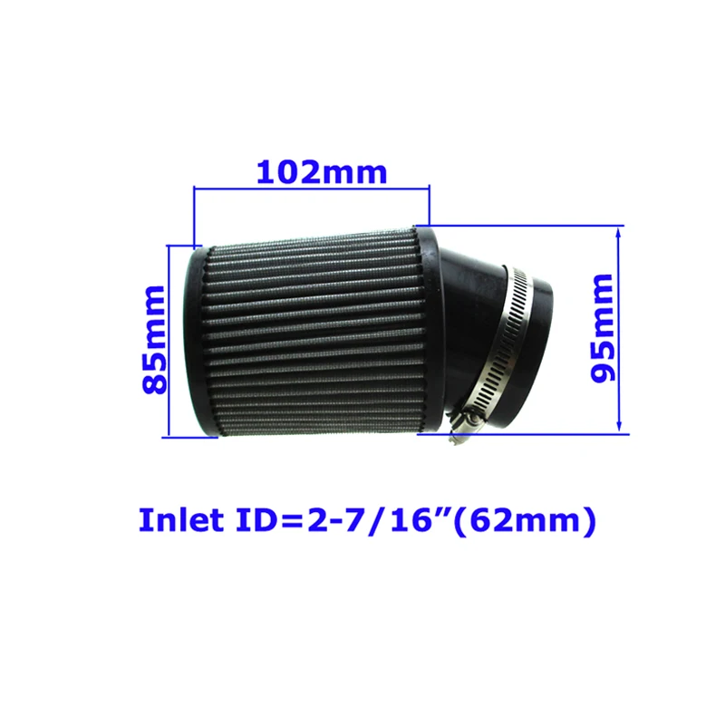 XLSION Aftermarket 62 мм 2 7/16 &quotID воздушный фильтр для Predator 212cc GX160 GX200 Mini Bike ATV Go Kart|Воздушные