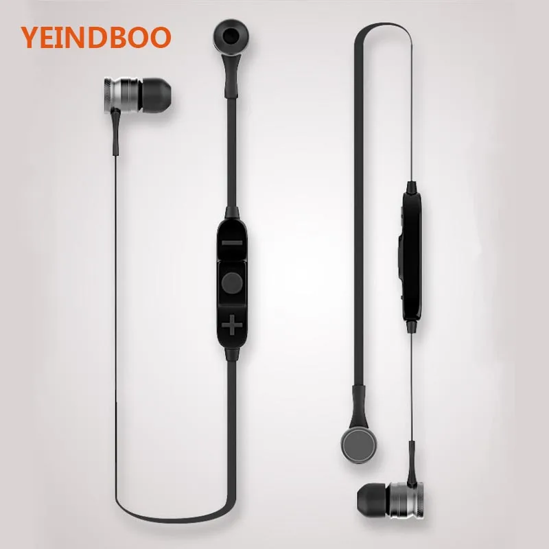 

YEINDBOO Neck-Mounted Binaural Sports Bluetooth Headset Plug-in Ear Stereo Headphones Magnetic Wireless Bluetooth Headset