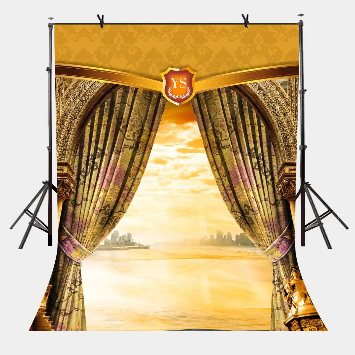 

5x7ft Window Facing the Sea Photography Background Seaside Beach Pattern Photo Backdrop Studio Props