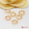 20PCS 3.2~10MM thickness 0.7~0.8MM 24K Champagne Gold Color Plated Brass Round Jump Rings Split Rings Jewelry Findings ► Photo 2/3