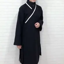 Зимняя теплая одежда из кораллового флиса taoist KUNG FU униформа для боевых единоборств халат taoism костюмы платье wudang tai chi taiji одежда черный/синий
