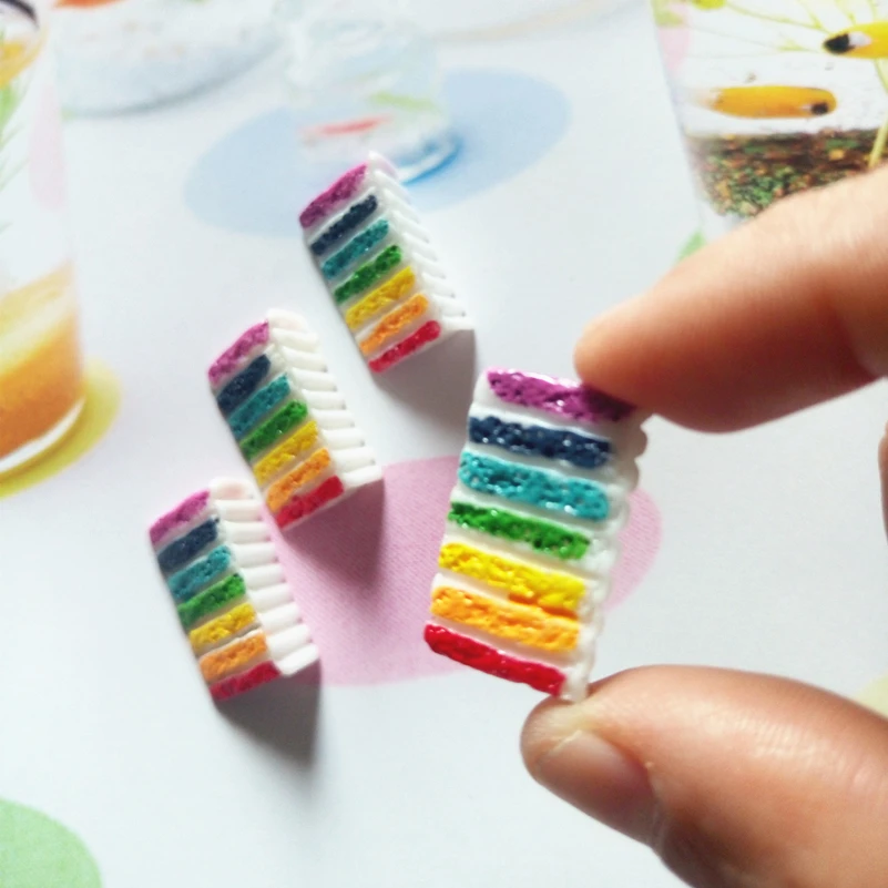 resin cake rainbow
