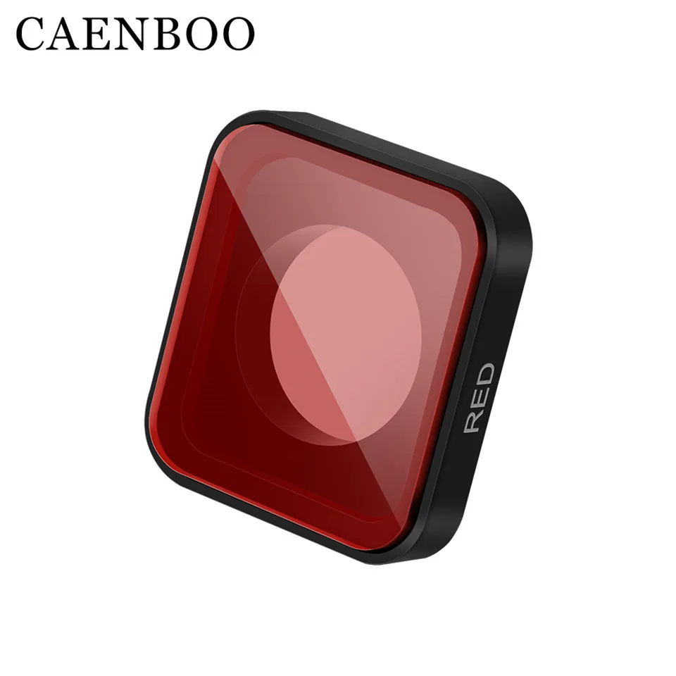 CAENBOO фильтры для камеры Hero5 Hero6, водонепроницаемый фильтр UV CPL ND, Набор цветных фильтров для камеры GoPro Hero 5 6, аксессуары для улицы - Цвет: Red