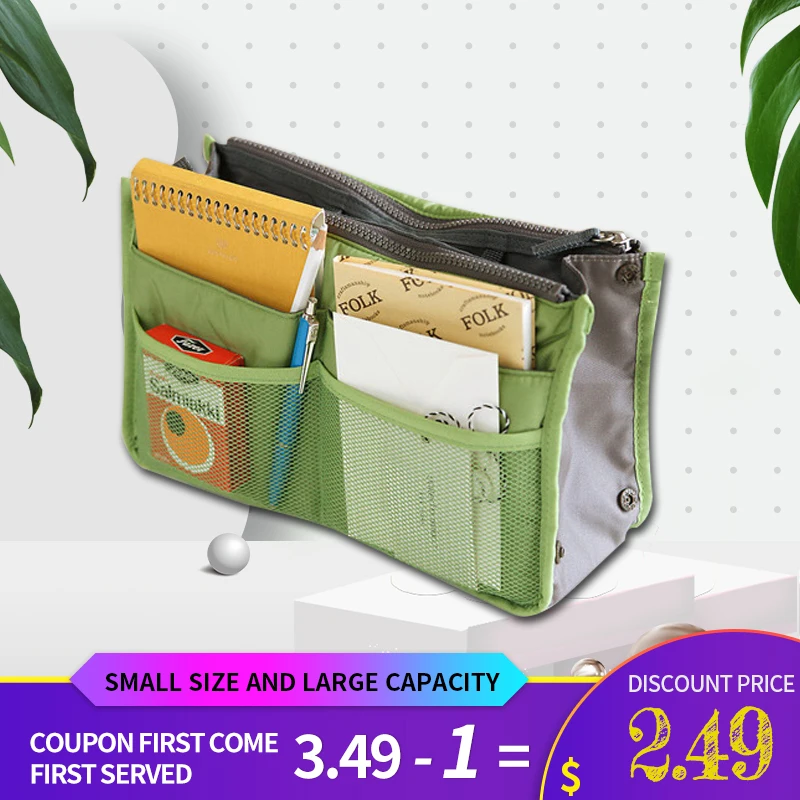 Storage bag make up bag Insert handbag Household Cosmetic bag women/men Organizer Handbag 17 colors Multifunction practical