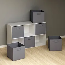 AODMUKI folding Non-Woven Fabric storage box Closet Cubes Bins Organizer kid toy storage bins Offices for storage Organization guidecraft mission storage bench and bins