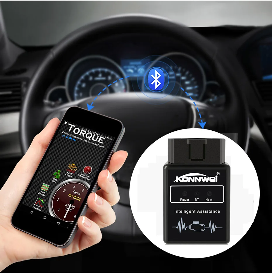 KONNWEI KW912 ELM327 Bluetooth Pic18f25k80 Obd2 v1.5 сканер автомобиля диагностический инструмент Code Reader сканирования OBD2 автомобильные Obd2 инструменты