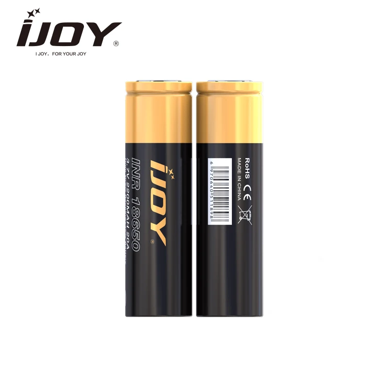 2 шт./упак. электронная сигарета батарея оригинал Ijoy 18650 30A 2600 mah/20A 2200mah Li-Ni высокий