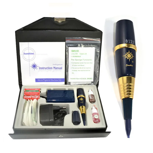 

Eyebrow Permanent Tattoo Sunshine Machine Kit Professional Eyebrow Embroidery Pen For Beauty Makeup Pen with Needles