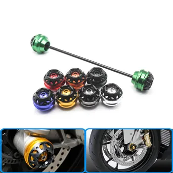 

Free shipping for for bmw G650 X-Country C650GT R1200GS CNCAluminum Front & Axle Fork Crash Sliders Wheel Protector