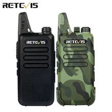 2pcs Mini Walkie Talkie Retevis RT22 2W UHF 400-480MHz 16CH CTCSS/DCS TOT VOX Scan Squelch Two Way Radio Communicator A9121A